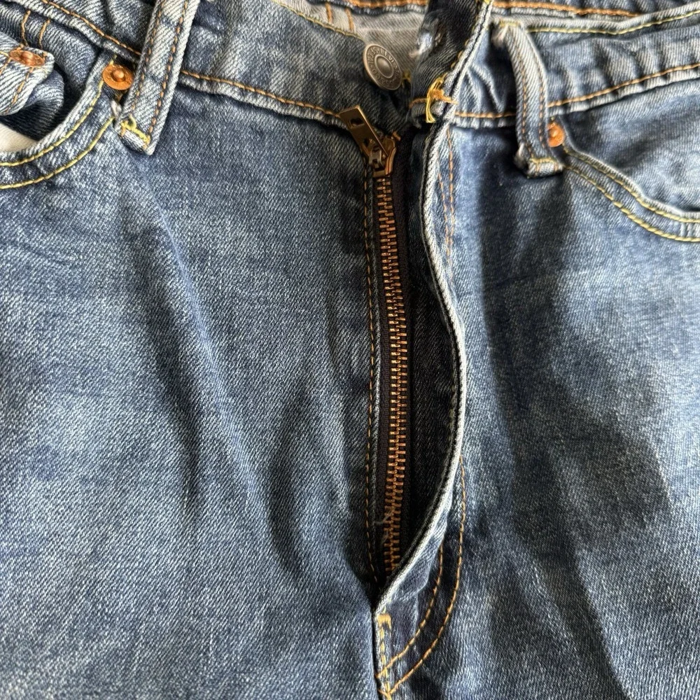 Levi's‎ 514 Jeans Mens 34X32 Blue Cotton Denim Straight Dark Indigo Wash Red Tab